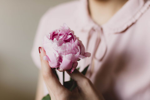 Flower Pink Peony Blouse